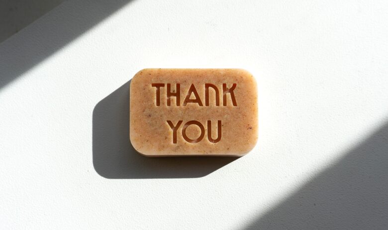 THANK YOU - rozā mālu ziepes