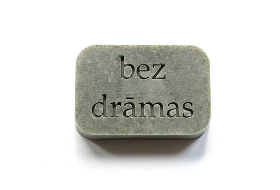 bez drāmas -zilo mālu ziepes, ķermenim un sejai