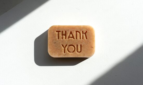 THANK YOU - rozā mālu ziepes